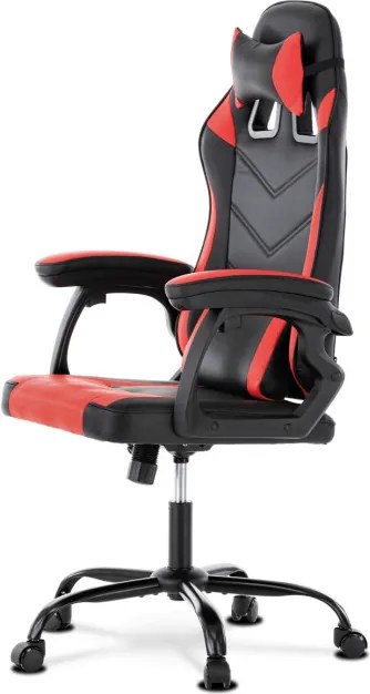 Herná stolička čierna / červená KA-L626 RED