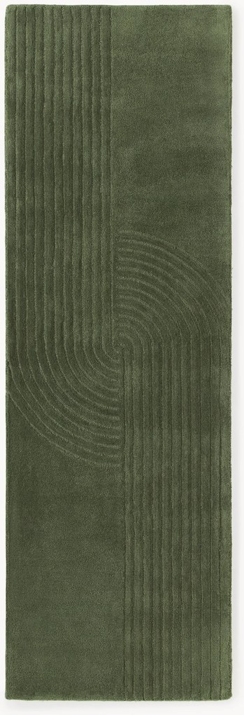 Ručne tuftovaný vlnený behúň Mason