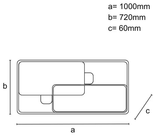 LED stmievateľné stropné svietidlo LED/280W/230V 3000-6500K + diaľkové ovládanie