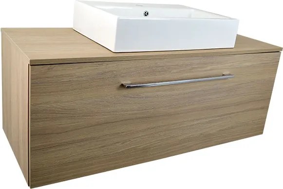 Comodo Kúpeľňová skrinka pod doskové umývadlo Montana DU 120-HD, dub urban