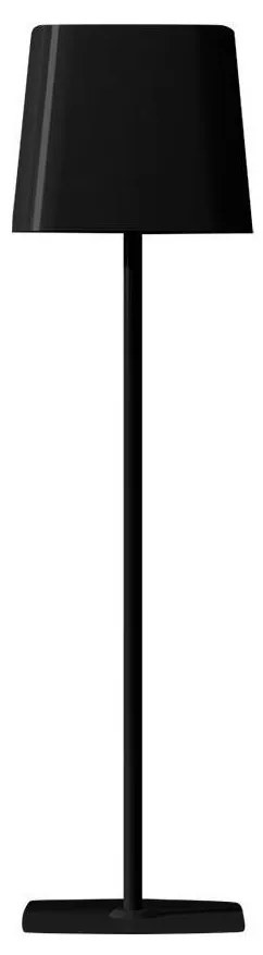 LED Solárna magnetická stolná lampa LED/5W/5V 3000-6000K 3600 mAh IP65 čierna