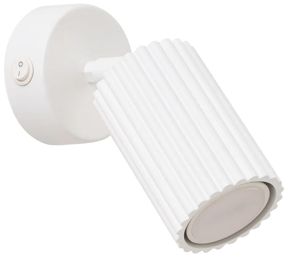 Biele bodové svietidlo 8x16 cm Gleam – Sollux