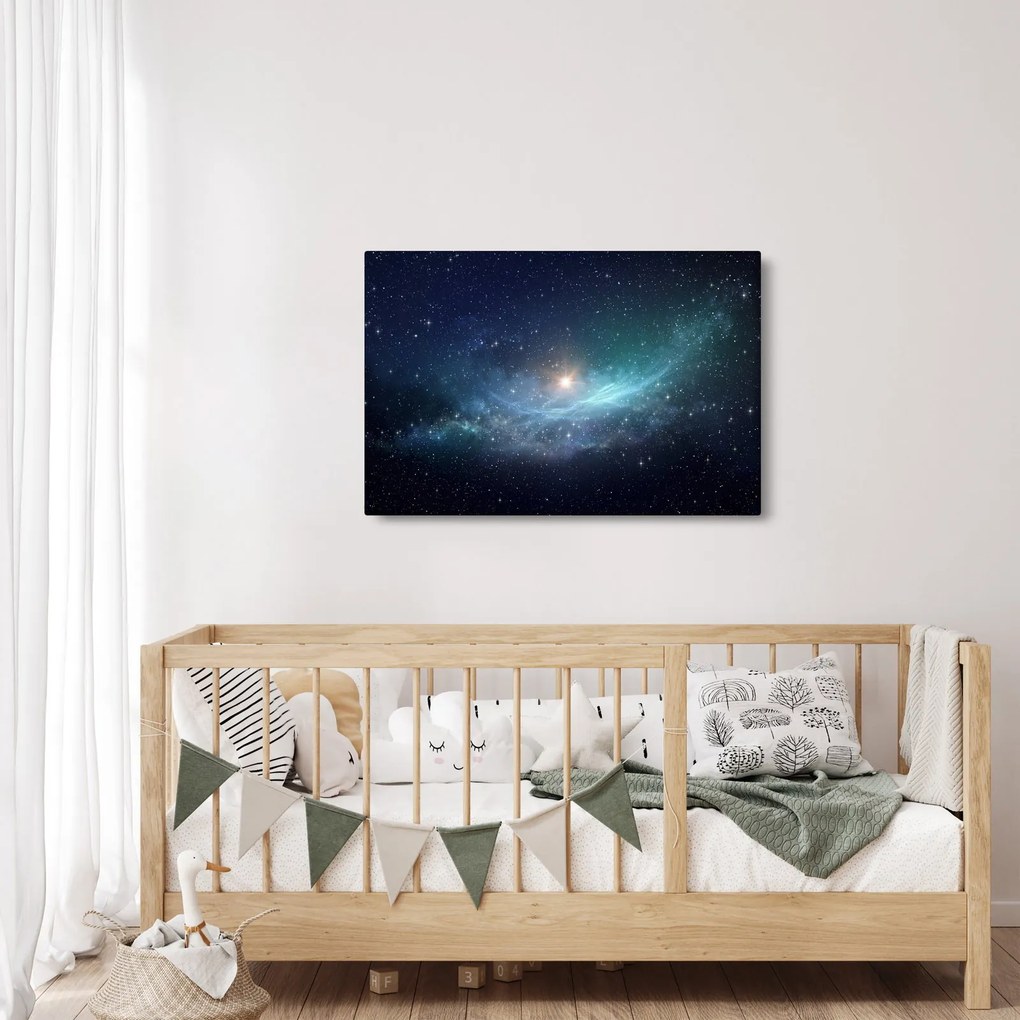 Obraz - Hviezdy a hmlovina (90x60 cm)