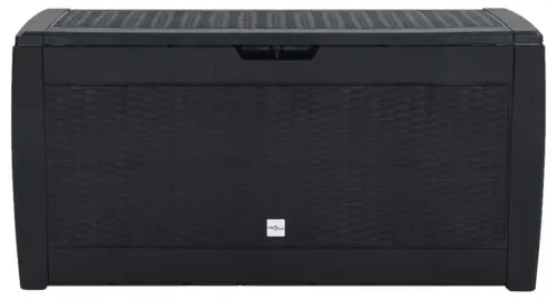 vidaXL Záhradný úložný box antracitový 119x48x60 cm polypropylénový-
