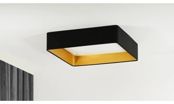 Brilagi - LED Stmievateľné svietidlo VELVET SQUARE LED/24W/230V + diaľkové ovládanie, čierna