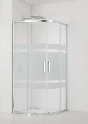 Sprchový kút štvrťkruh 90x90 cm SAT TEX SIKOTEXS90CRS