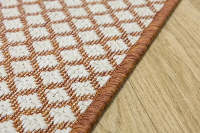 Obojstranný koberec BRUSSELS 206074/10410 Cayenne krémový / terakotový