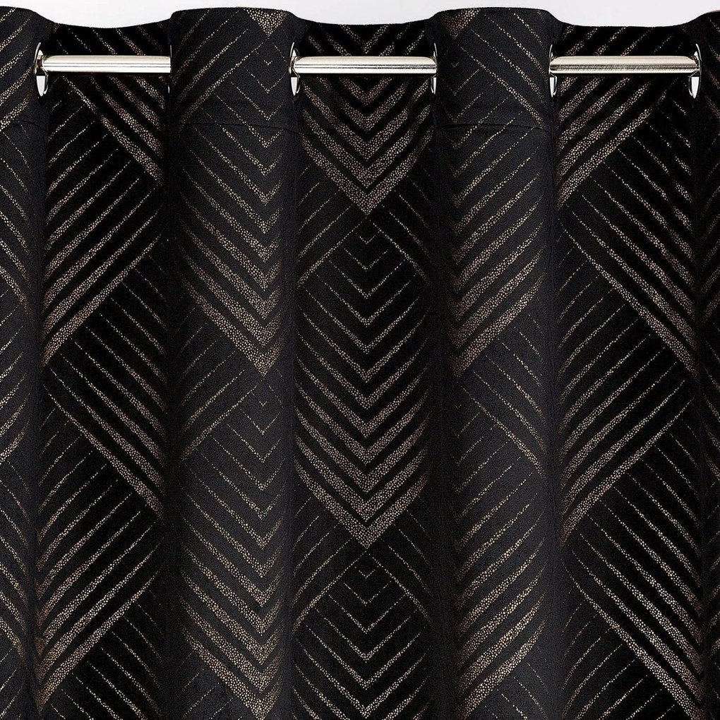 ZATEMŇOVACÍ ZÁVES LIMITED COLLECTION VICTORIA 140X250 CM ČIERNA