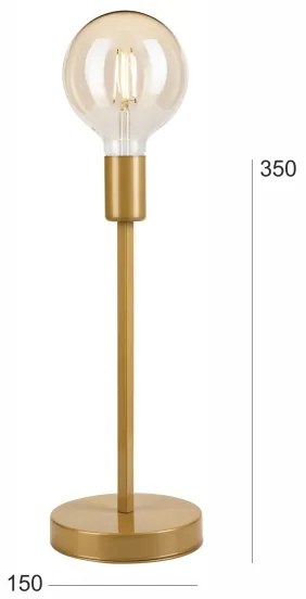 Stolná lampa ASTRID 1xE27/60W/230V zlatá