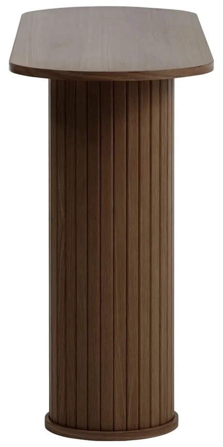 Hnedý konzolový stolík 40x130 cm Nola – Unique Furniture