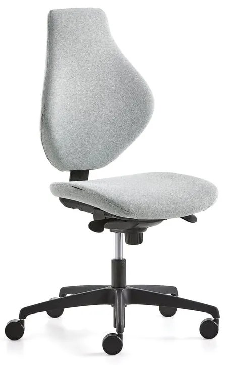 Kancelárska stolička HURRAY, nízke operadlo, šedozelená