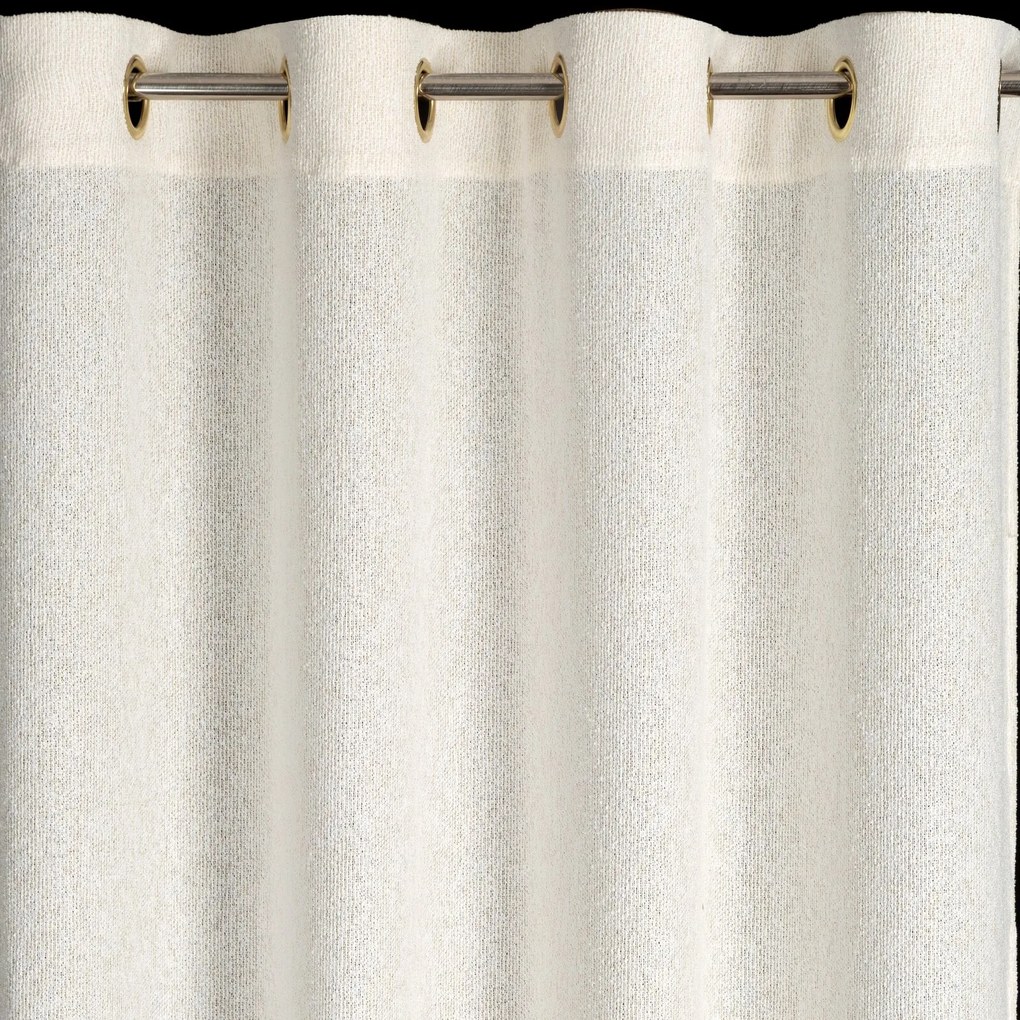 ZÁVES NA KRÚŽKOCH ESSI 140X250 CM KRÉMOVÁ