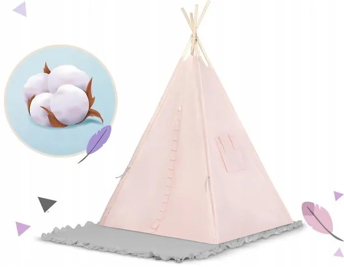 Detský stan Teepee NK-406 NUKIDO 740602 - ružový