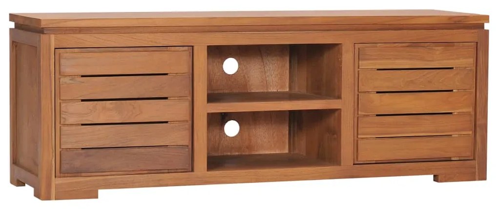 vidaXL TV skrinka 110x30x40 cm masívne teakové drevo