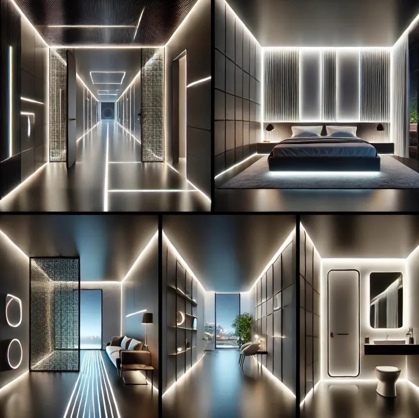 BERGE LED hliníkový profil 1m biely prisadený - sada