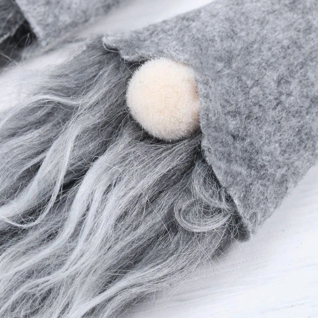 Sada 42 ks vánočních dekorací Frost šedá