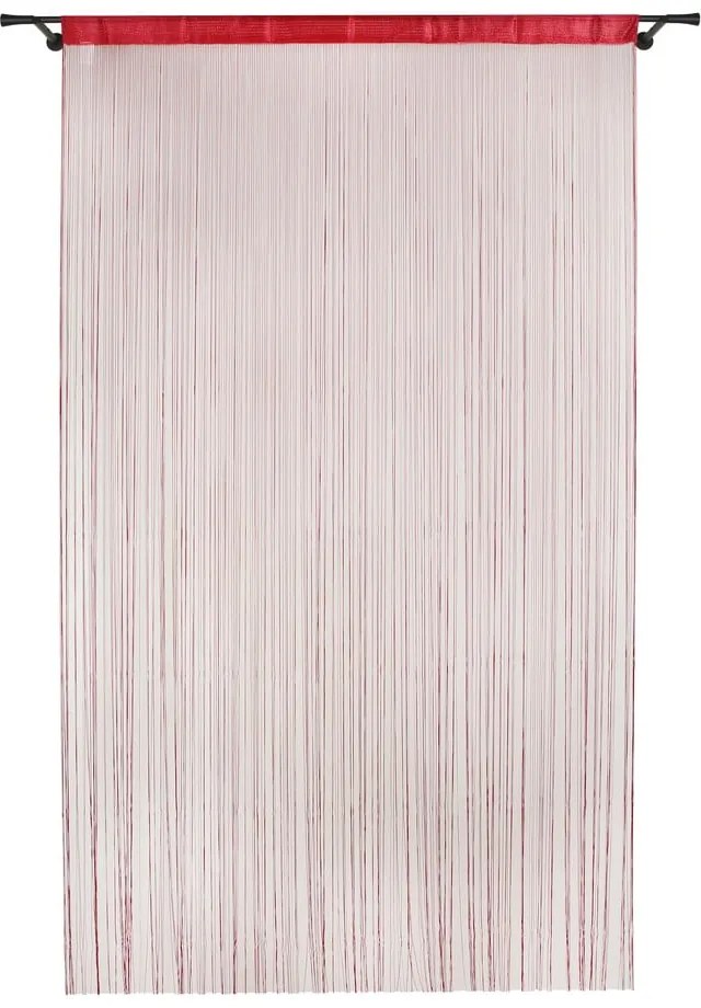 Červený záves do dverí 100x200 cm String – Mendola Fabrics