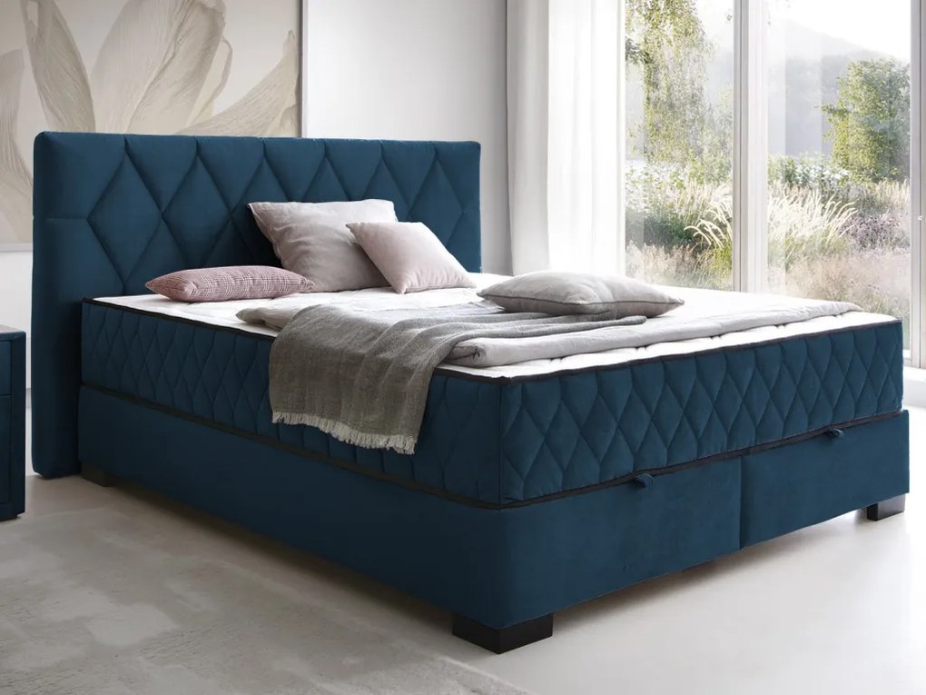 Posteľ Reve 180x200 cm, námornícka modrá