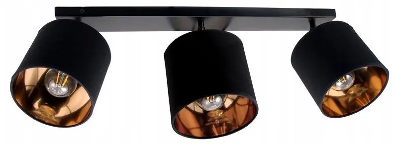 Bodové svietidlo SOFIA 3xE27/60W/230V čierna