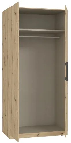 Šatníková skriňa MARO 100x213 cm dub artisan