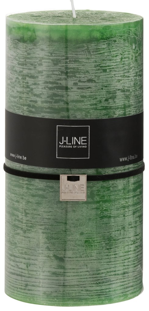 Zelená sviečka v tvare valca XL - 10 * 10 * 20 cm - 140 hod.