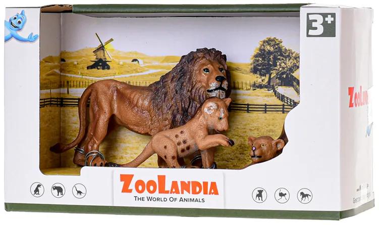 MICRO TRADING Lev s mláďatami v krabičke