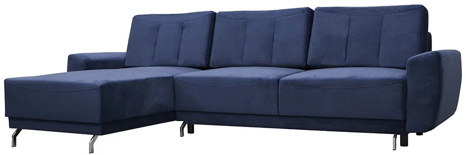 Dizajnová sedacia súprava Marcello, modrá Roh: Orientace rohu Levý roh