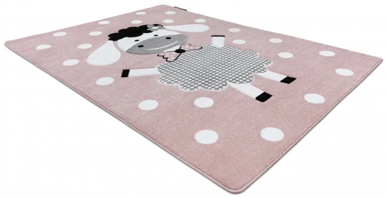 Detský kusový koberec Petit Dolly sheep pink, 160x220, ružová, detská izba, Dywany Łuszczów