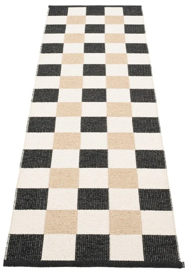 Čierno-krémový vnútorný a vonkajší behúň 70x240 cm Pix Black Vanilla – Pappelina