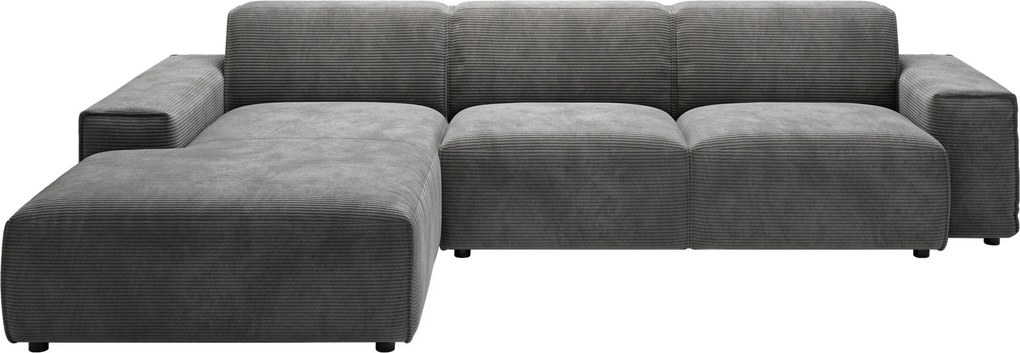 XXXLutz ROHOVÁ SEDAČKA, textil, tmavosivá Livetastic - Sedačky - 001581035503
