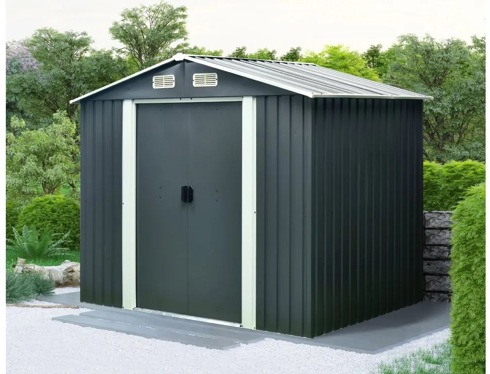 Záhradný domček BestBerg ZDB-4A / 4,1 m² / 236 x 174 x 206 cm / šedá
