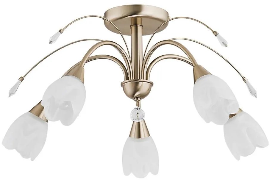 Stropné svietidlo BASTER 5xE14/10W/230V zlaté