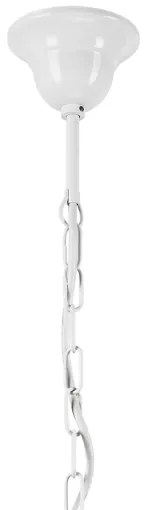 Luster na reťazi RETRO 3xE27/60W/230V biela/pestrofarebná