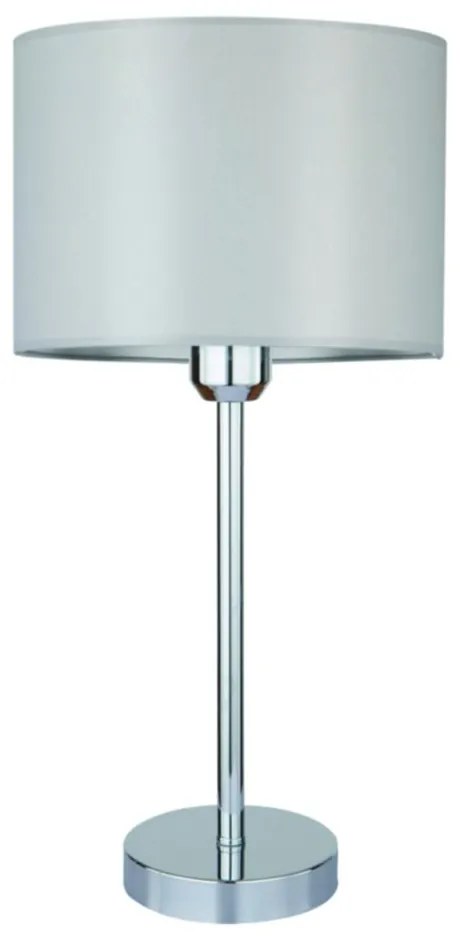 Stolová lampa DOVE, 1xMax.40W, sivé textilné tienidlo, CH