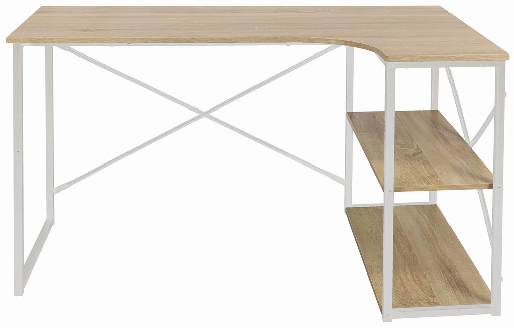 Dekorstudio Rohový písacý stôl Loft biely