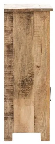 furniture-nabytek.cz - Masívna kúpeľňová spodná skrinka Pune z mangového dreva, lakovaná, viacfarebná – 42×30×80 cm