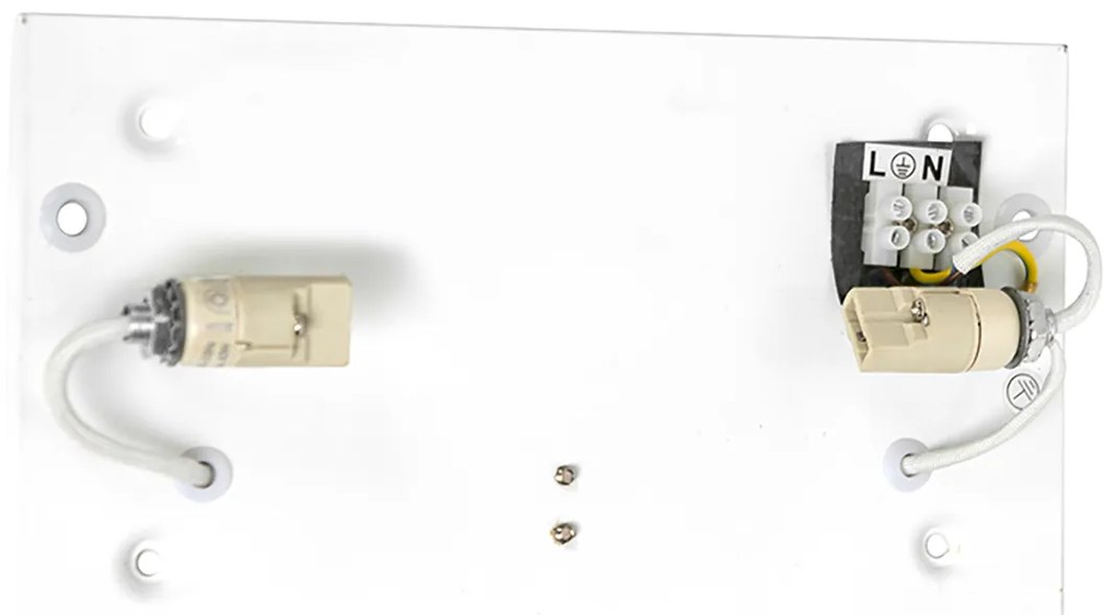 Sada 2 moderných nástenných svietidiel čiernych - Otan