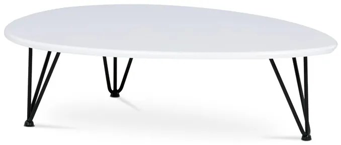 Autronic BONTEC Konferenčný stolík 94x69cm, mdf, divoký dub, AF-3013 OAK Farba: Biela