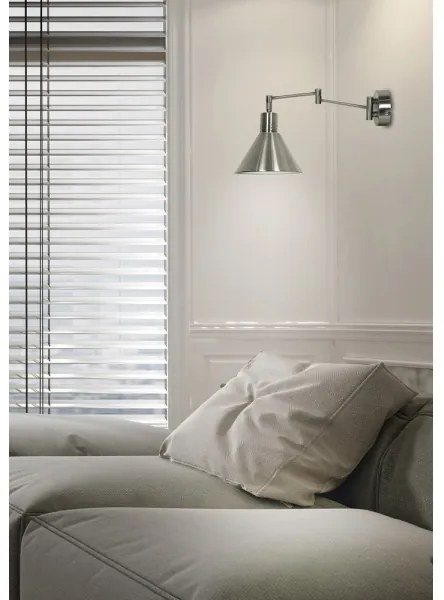 Nástenná lampička COPENHAGEN 1xE14/40W/230V matný chróm