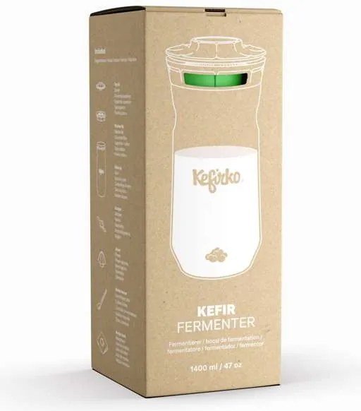 Kefirko Kefir fermenter nádoba na výrobu kefíru modrá 1,4 l