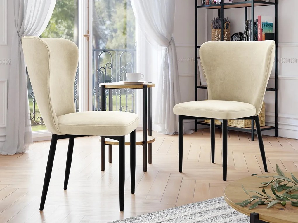 Stolička Tenrek, Dostupné poťahy: Magic Velvet 2258, Farby nožičiek: čierna