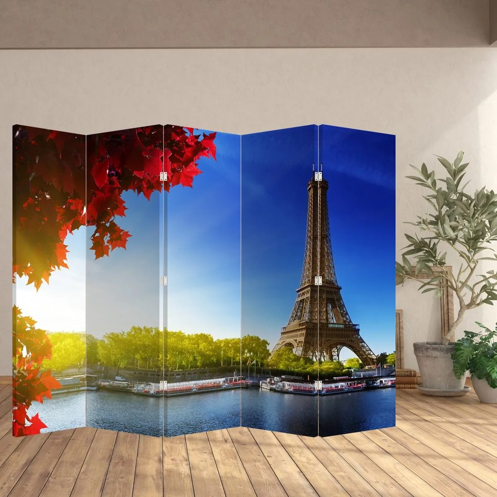 Paraván - Jeseň v Paríži (210x170 cm)