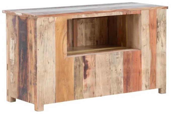 furniture-nabytek.cz - Masívna pod umývadlová skrinka Sumana z recyklovaného dreva, lakovaná, hnedá – 130×50×75 cm