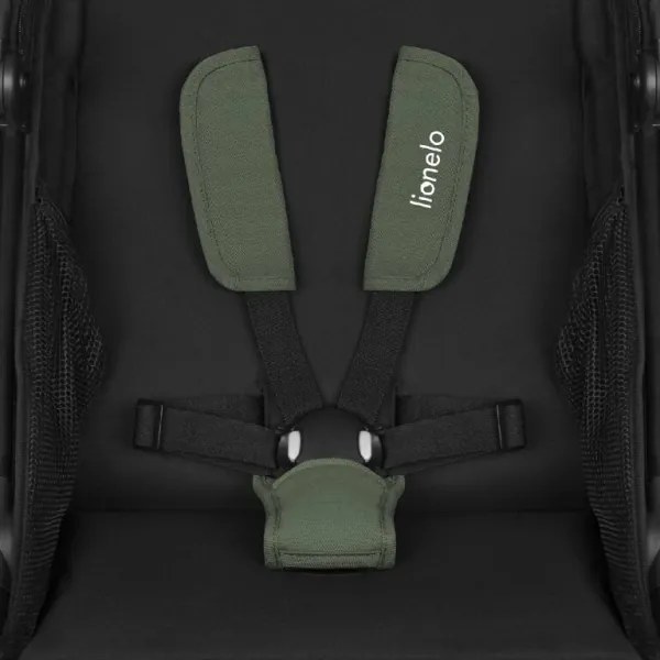 Lionelo - Športový kočík AZURA čierna/zelená
