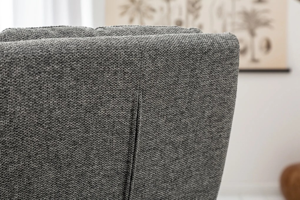 Stolička konzolová Comfort štruktúrovaný materiál sivá