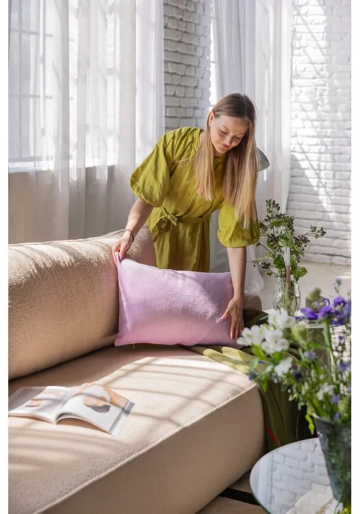 Zelená rozkladacia pohovka z textílie buklé 247 cm Quinoa – Bonami Selection