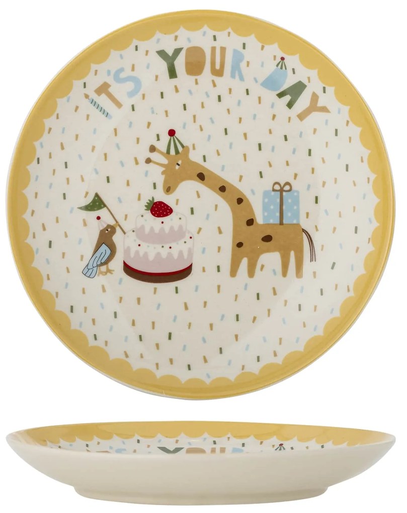 Bloomingville Keramický tanier Celebrate Yellow Ø 16 cm