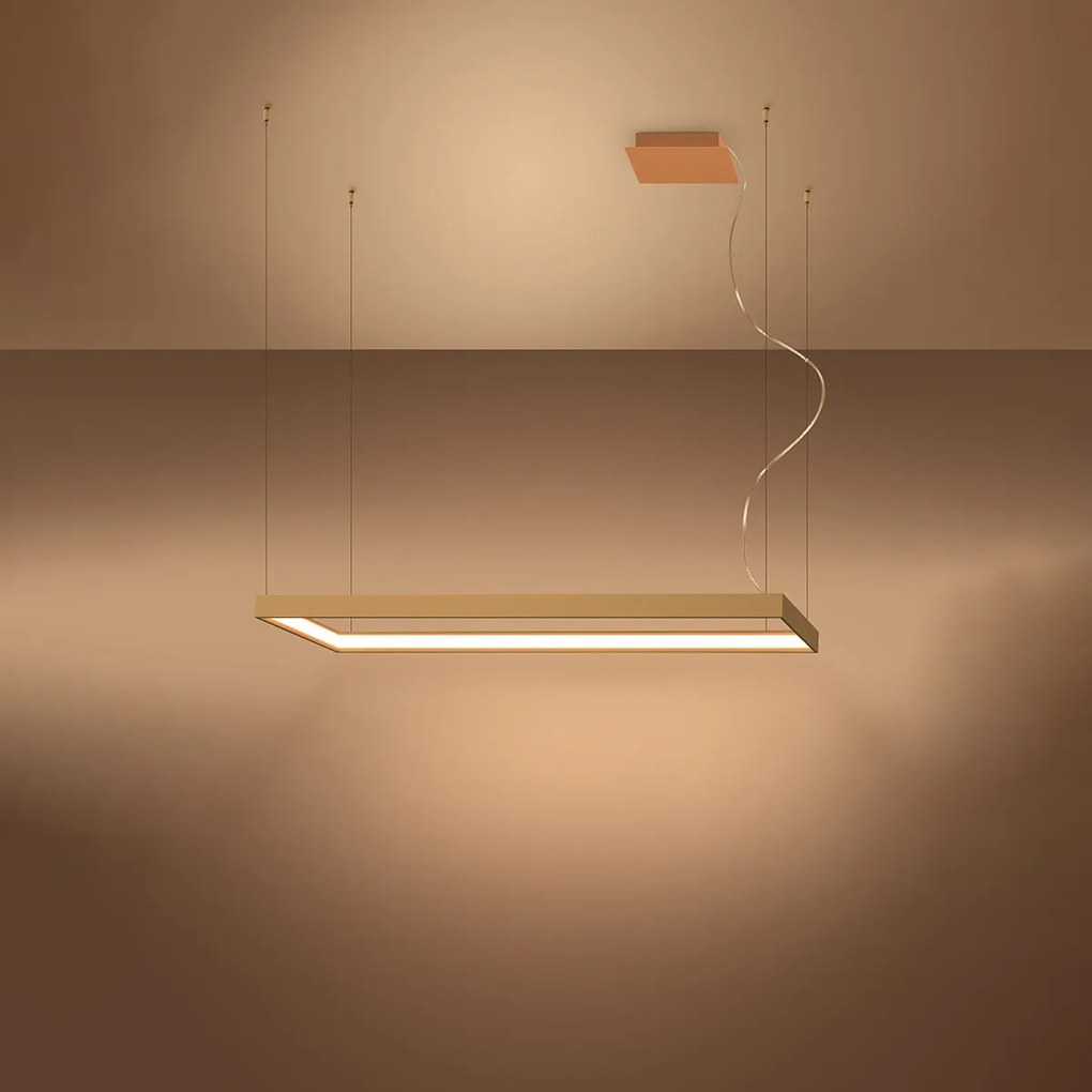 Závesné LED svietidlo Tuula m, 1x LED 50w, 3000k, g