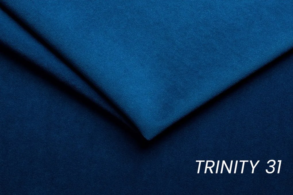 Rohová sedačka Laksaro s rozkladom ľavostranná - modrý zamat Trinity 31