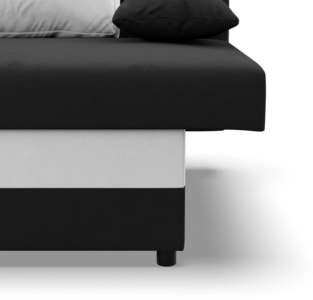 Veľká rozkladacia pohovka SONY model 2 Čierna/biela